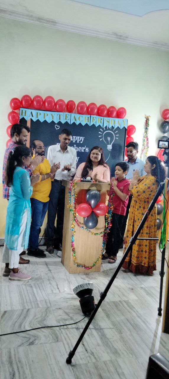 Vertical classroom interaction with students by Prachand Prayash team